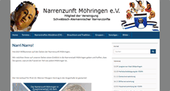 Desktop Screenshot of narrenzunft-moehringen.de