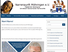 Tablet Screenshot of narrenzunft-moehringen.de